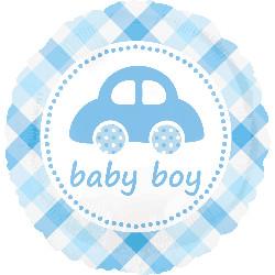Шар фольга 18" Машинка (Baby boy)