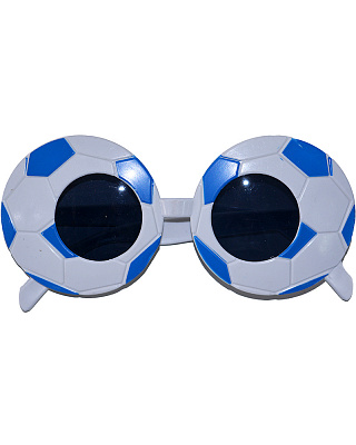 Очки Футбол (бело-синие)
