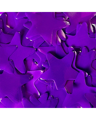 Конфетті зірки фіолетові 50 гр 35 мм