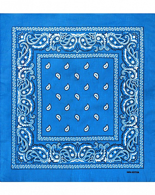Бандана ковбойська (блакитна)