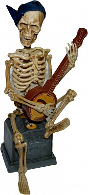 Скелет грає на банджо