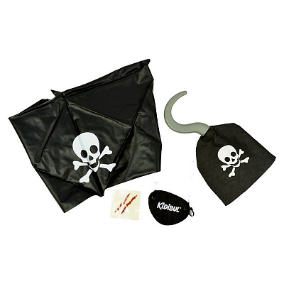 Набор пиратский с крюком (шрамы, бандана,повязка)