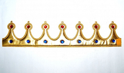 Корона Царь ткань (золото)