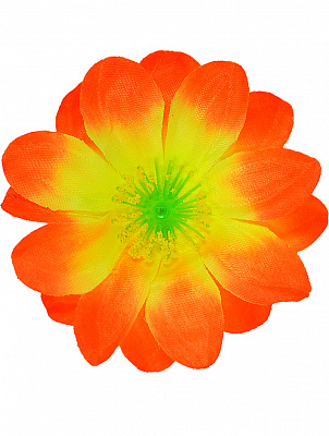 Заколка цветок гибискуса (желто-оранжевый)