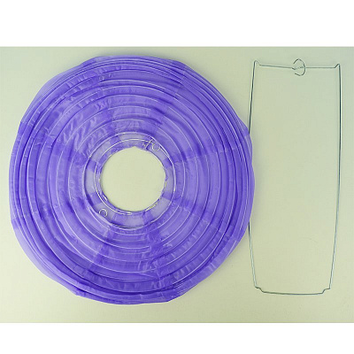 Ліхтарик тканина 36 см фіолетовий