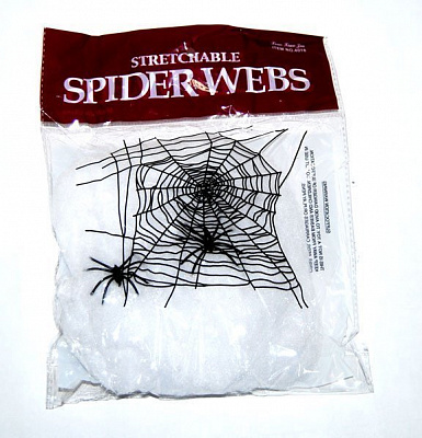 Павутина 100 грам біла декоративна