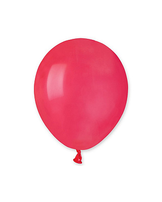 Воздушный шар пастель красный 5"