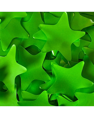 Конфетти звезды зеленые 50 гр 35 мм