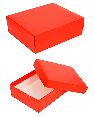Коробка складна 28х23х9 см червона