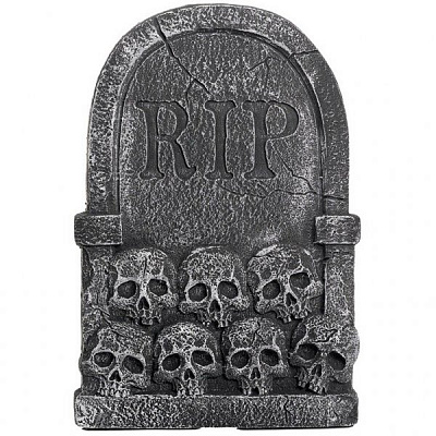 Надгробок RIP з черепами