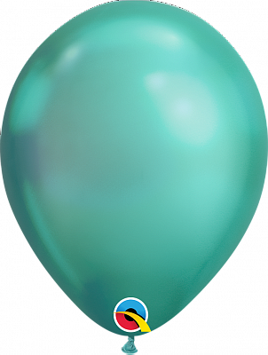 Воздушный шар хром зеленый 12"
