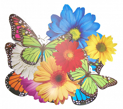 Банер Метелики-квіти 12 од