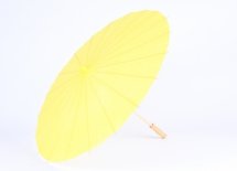 Китайська парасолька для декору 30 см (жовта)