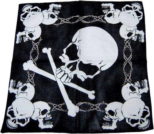 купить бандана пиратская череп с костями с доставкой