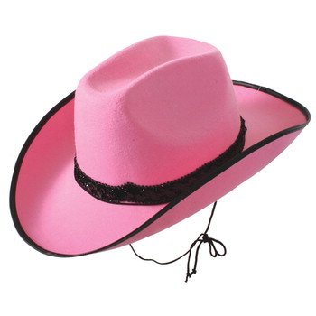 Шляпа ковбойская розовая "Элтон Джон"