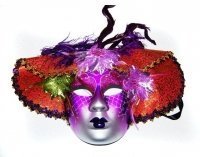 Товары для праздника|Маски карнавальные|Венецианские маски|Маска Венеция Франсуаза фиолетовая