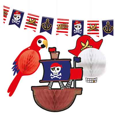 Декорации и гирлянды на пиратскую вечеринку