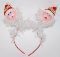 Товары для праздника|Рожки, ушки, обручи, короны|Антенки Дед Мороз с пушком