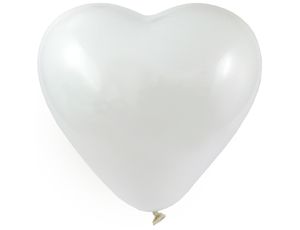 Воздушный шар пастель Сердце белый 10" - фото 1 | 4Party