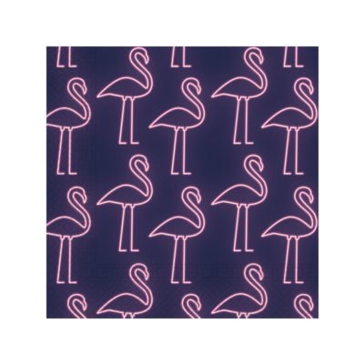 Салфетки Фламинго (фиолетовые)