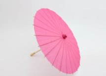 Китайська парасолька для декору 30 см (малинова)