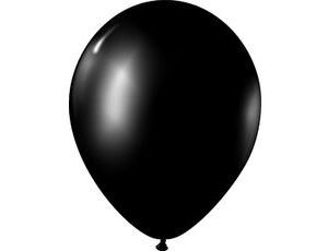 Воздушный шар пастель черный 14"