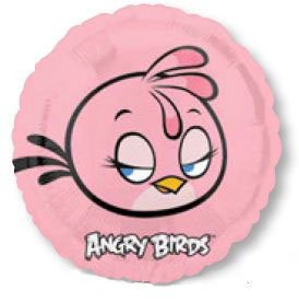 Шар фольгированый 18" Angry Birds Стелла круг