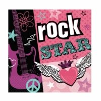 Тематические вечеринки|Вечеринка  Rock Star|Сервировка стола|Салфетки Рок Стар 16