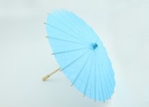 Китайська парасолька для декору 30 см (блакитна)