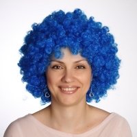 Товары для праздника|Парики карнавальные|Клоунские парики|Парик клоуна (синий)