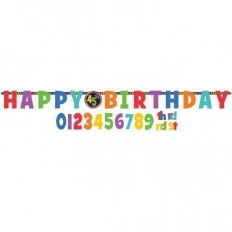 Гірлянда-літери Happy Birthday (вік)