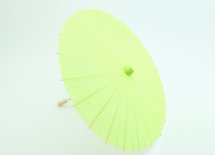 Китайська парасолька для декору 30 см (салатова)
