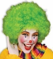 Товары для праздника|Парики карнавальные|Клоунские парики|Парик Афро (зеленый)