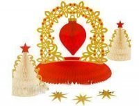 Праздники|Новогодние украшения|Настольные декорации|Набор-декораций настольный Елка 15 шт