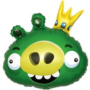 Шар фольга Angry Birds Король свиней (фигура)