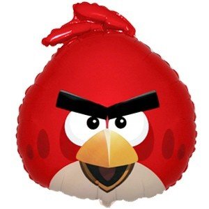 Шар фольга Angry Birds Красная птица (фигура)