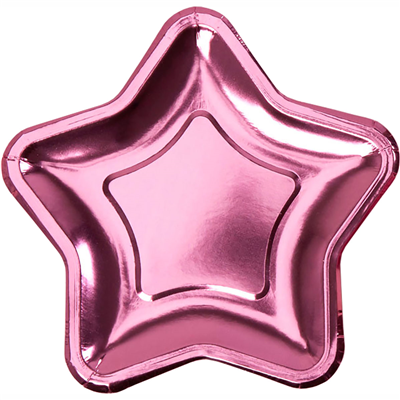 Тарелки Звезда (розовая) 18см