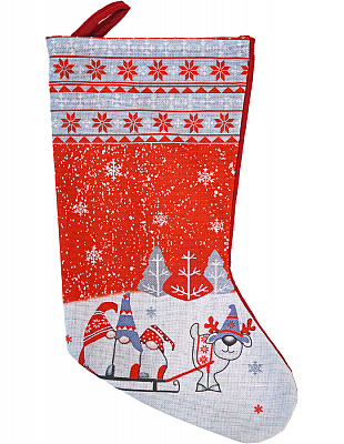 Шкарпетка з Гномами (червоний) 37см