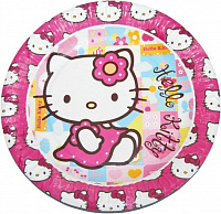 Тарелки праздничные Hello Kitty 6 шт