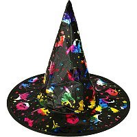 Колпак Хэллоуин голограмма (черный)