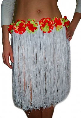 Юбка гавайская Невеста (двойная) 50 см