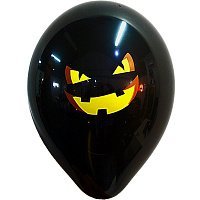 Воздушный шар Тыква черная 12"