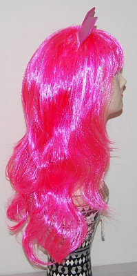 Парик Monster High (розовый с ушками)