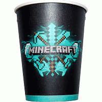 Стаканы праздничные Minecraft 6 шт