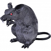 Праздники|Декорации на Хэллоуин|Змеи, жуки, мыши|Злая крыса пластик 18х15