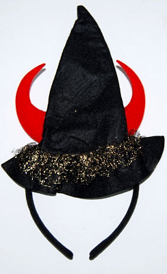 Шляпка-мини Ведьма (на обруче)