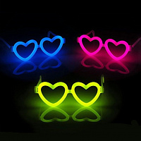 Светящиеся очки сердечки