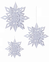 Декор подвесной Снежинки 3D