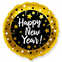 Куля фольгована коло 18" Новорічне HNY