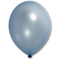 Воздушный шар металлик голубой 11"